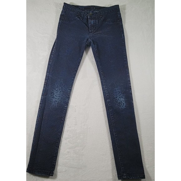 JOE'S JEANS Girls Size 12 Leopard Brown Velvet Skinny Slim Fit Legging Pants - Picture 2 of 16